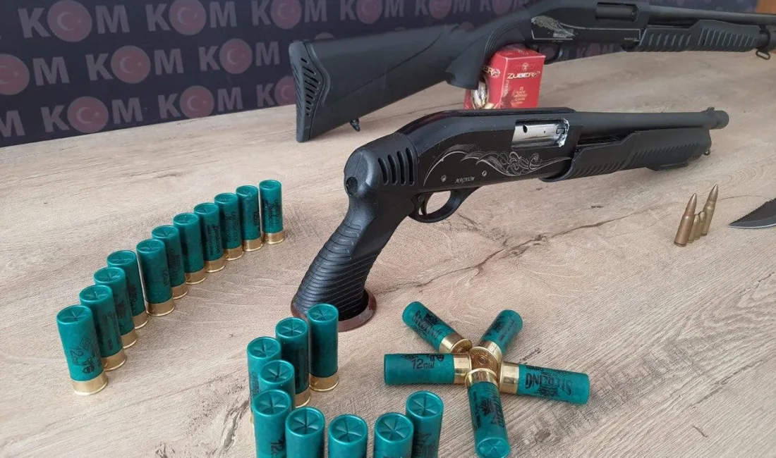 Kahramanmaraş’ta, ruhsatsız silah bulundurma ve silah kaçakçılığına yönelik yürütülen soruşturma