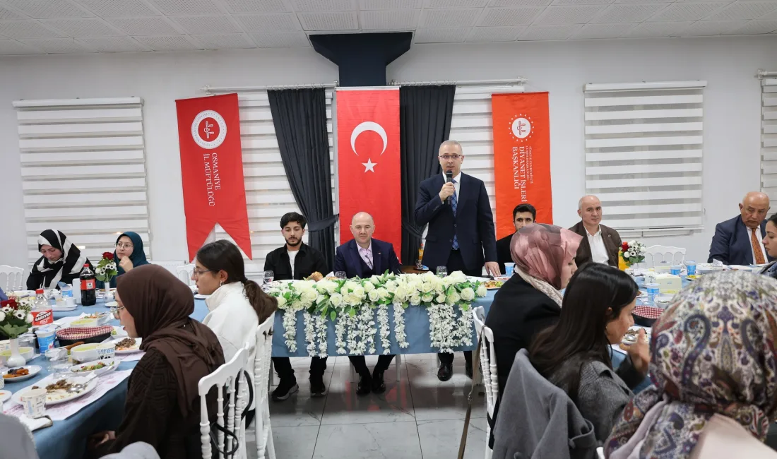 Osmaniye İl Müftülüğü tarafından üniversite gençliğine yönelik iftar programı düzenlendi.