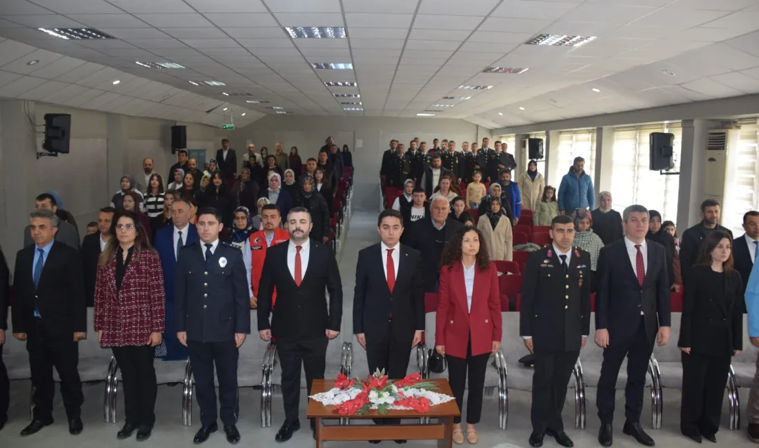 Kahramanmaraş’ın Andırın ilçesinde, 18 Mart Çanakkale Zaferi ve Şehitleri Anma