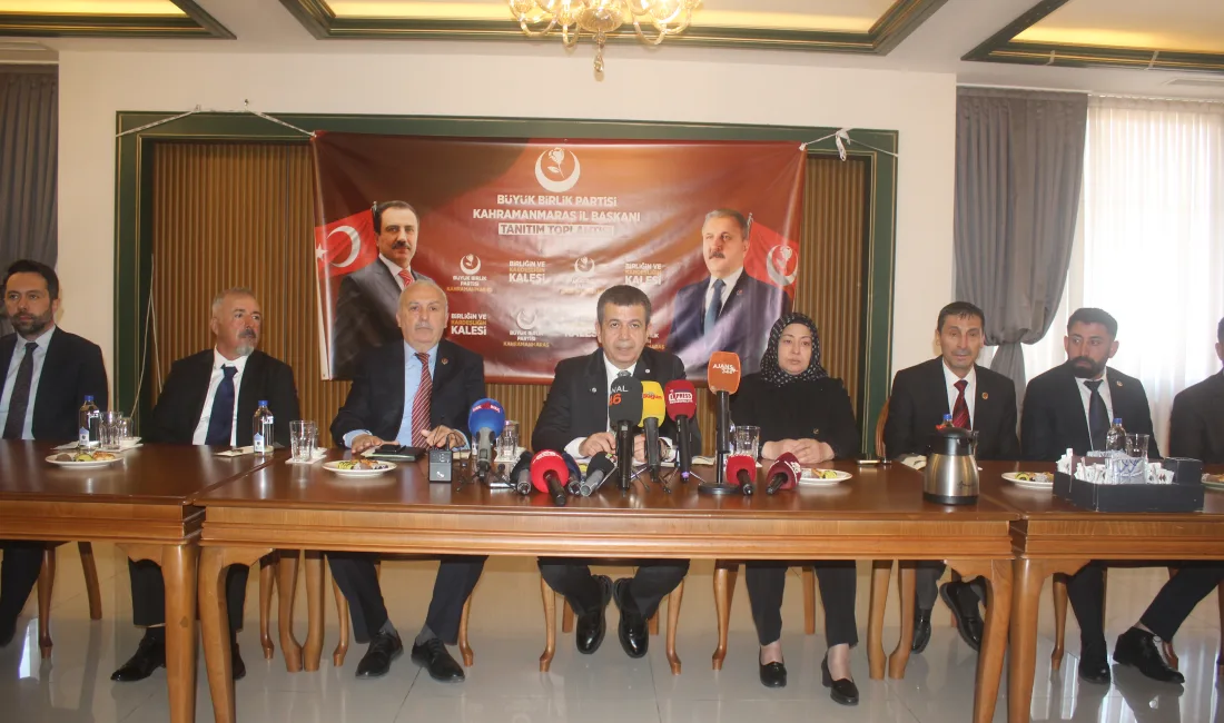 BBP Kahramanmaraş İl Başkanı Muhammed Günkut, basınla buluştu. Yeni süreç