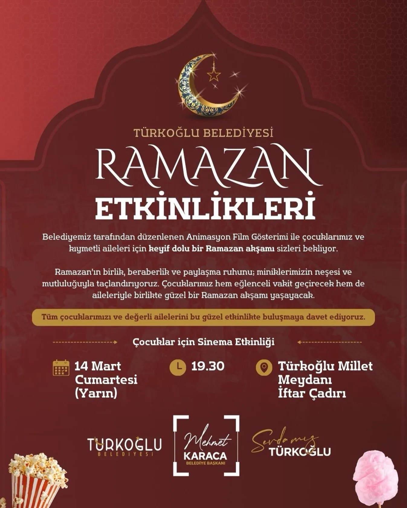 Türkoğlu Belediyesi’nden Çocuklara Özel Ramazan Etkinliği 3 Turkoglu Belediyesinden Cocuklara Ozel Ramazan Etkinligi