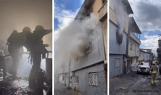 Kahramanmaraş’ta bir evde çıkan yangın büyük paniğe neden oldu. Yangından