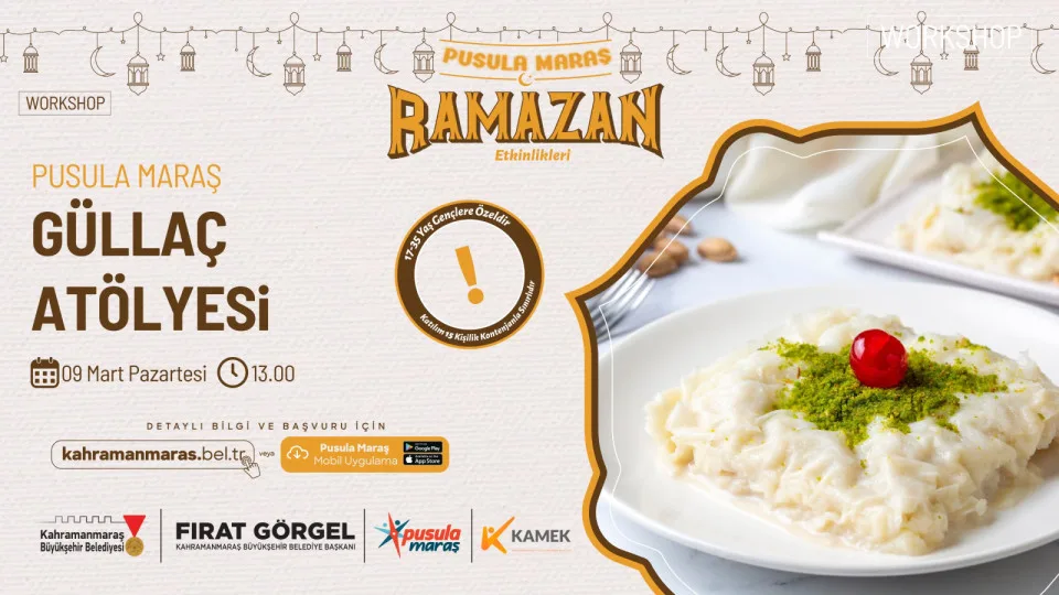 Kahramanmaraş Büyükşehir Belediyesi’nin gençlik platformu Pusula Maraş, 600 yıllık saray