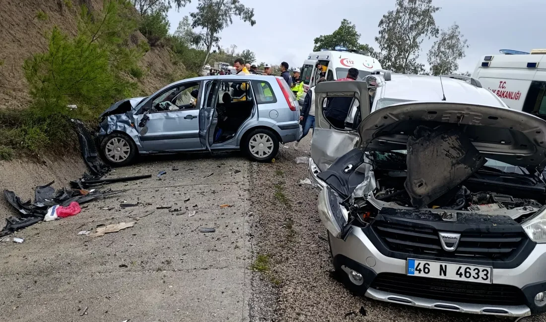 Kadirli-Andırın karayolu üzerinde meydana gelen trafik kazasında 1’i ağır olmak