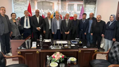 Kilis Valisi Ömer Kalaylı’ya gerçekleştirilen hayırlı olsun ziyaretinin ardından Kahramanmaraşlı