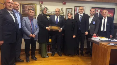 Andırın Belediye Başkanı Ahmet Sinan Gökşen, beraberindeki meclis üyeleriyle birlikte