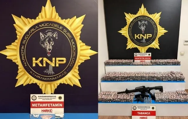 Kahramanmaraş’ta düzenlenen narkotik operasyonlarında 30 bine yakın uyuşturucu madde ve