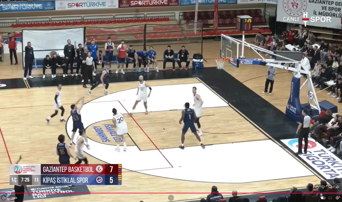 Türkiye Basketbol 1. Ligi play-off çeyrek final ilk maçında Kipaş