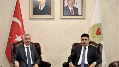 Ulaştırma ve Altyapı Bakan Yardımcısı Osman Boyraz, beraberindeki heyet Kahramanmaraş