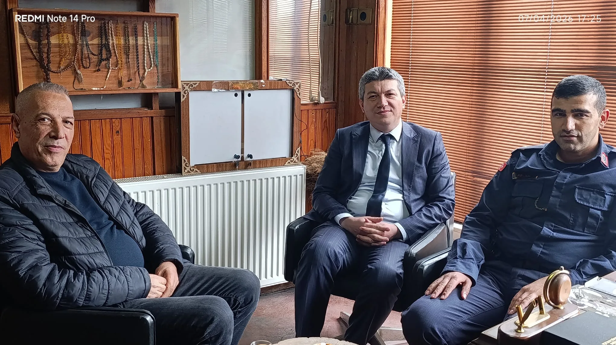 Üsteğmen Aslan ve Milli Eğitim Müdürü Türkmen’den Andırın Postası’na Nezaket Ziyareti
