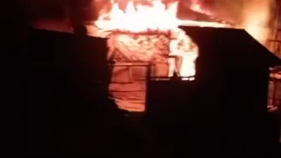 Kahramanmaraş’ın Andırın ilçesinde gece saatlerinde meydana gelen feci ev yangınında