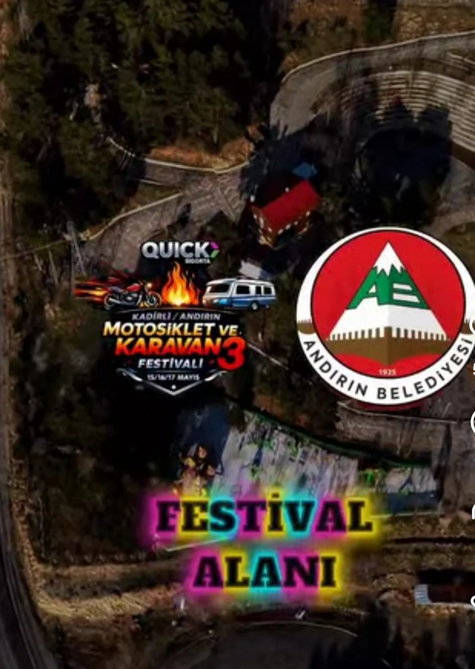 Andırın’da Festival Ateşi Yanıyor: 3. Motosiklet ve Karavan Festivali Başlıyor!