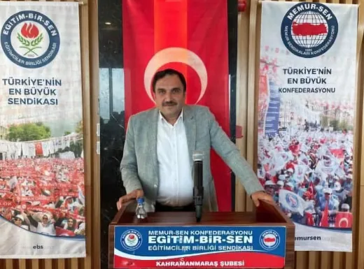 Pazarcık’ta Eğitim-Bir-Sen Rüzgarı! Mehmet Çetin’den Sert Çıkış: "Üyeyi Rakam Görenlere