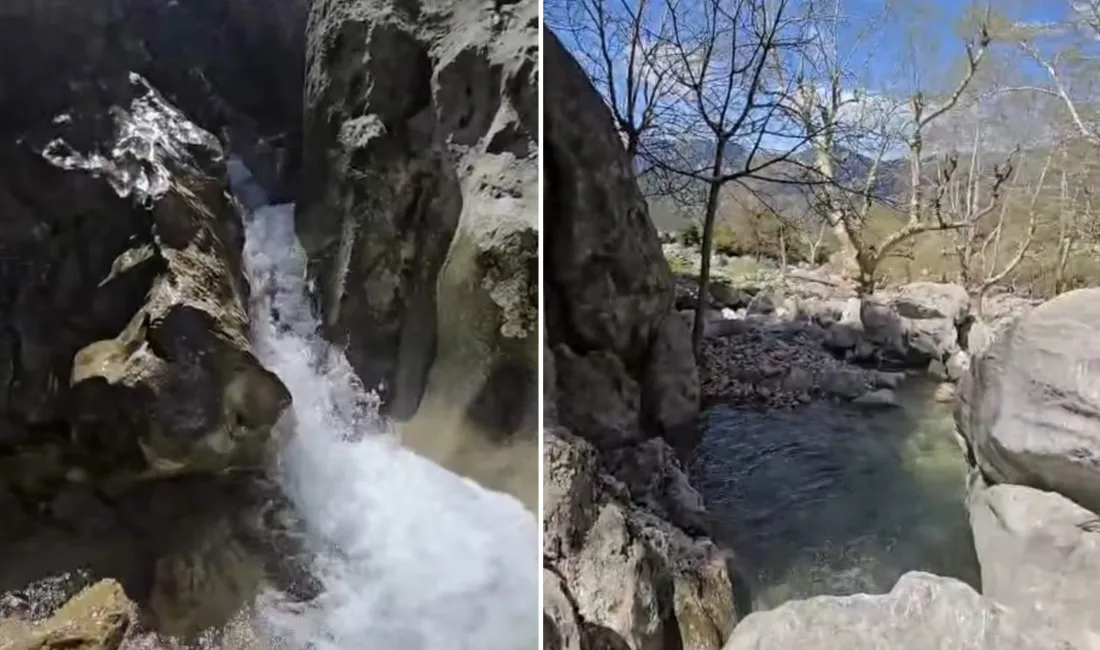 Kahramanmaraş’ın doğal güzellikleriyle ünlü ilçesi Andırın, baharın gelişiyle birlikte saklı