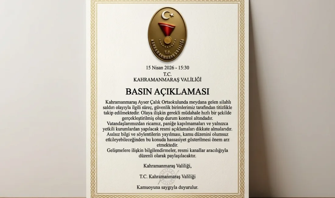 Kahramanmaraş Ayser Çalık Ortaokulu’nda meydana gelen silahlı saldırı olayı şehri