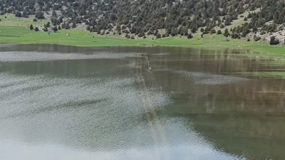 Kahramanmaraş’ın Andırın ilçesinde doğa harikası olarak bilinen ve bölgenin tek
