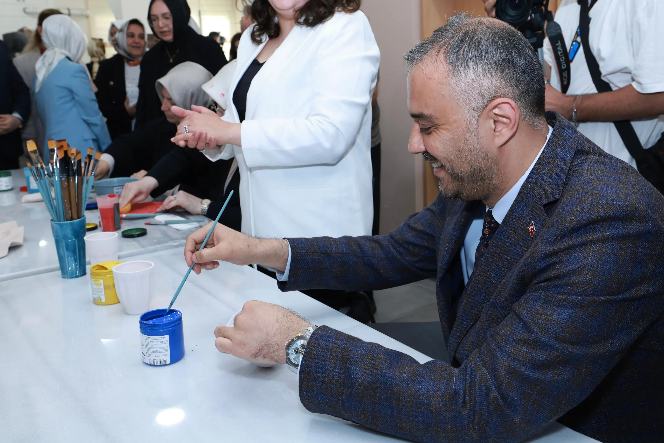 Onikişubat Belediyesi Kadın Emeği Seramik Atölyesi’nin eserleri görücüye çıktı
