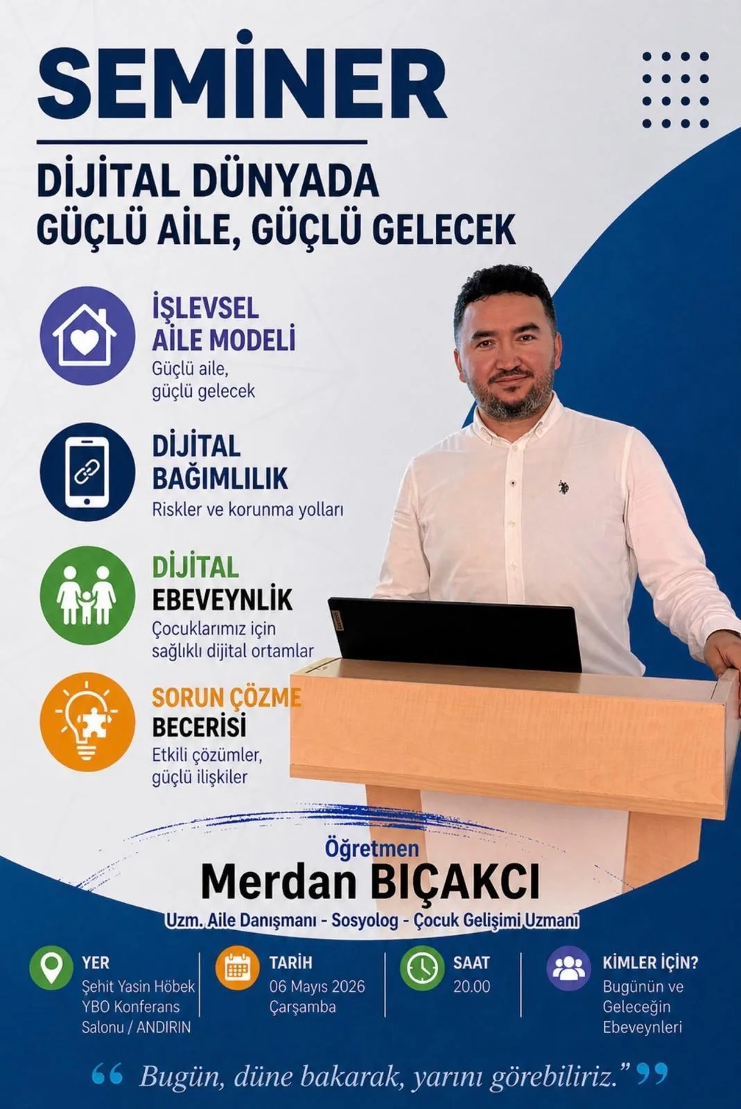 Dijital Dünyada Aile Yapısı Masaya Yatırılıyor: Andırın’da Önemli Seminer
