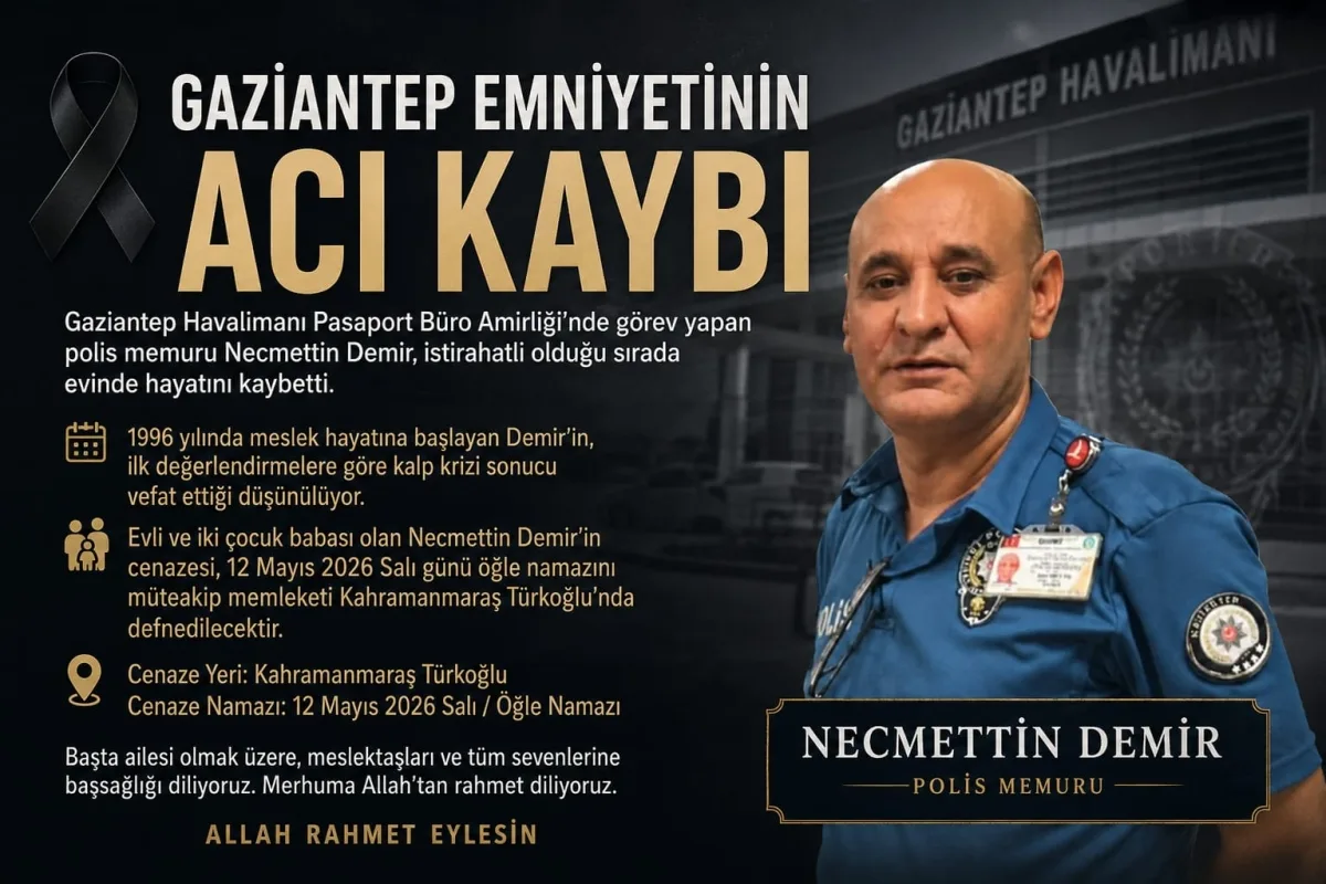 Kahreden ölüm: Kahramanmaraşlı polis kalbine yenik düştü!