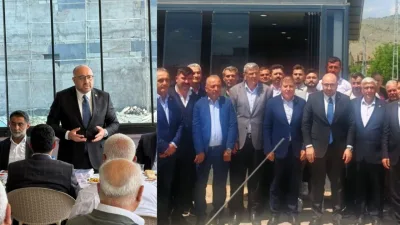 Andırınlı AK Parti Kahramanmaraş Milletvekili Mehmet Şahin, Türkoğlu’nda mahalle muhtarları