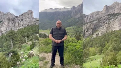 Andırınlı AK Parti Kahramanmaraş Milletvekili Mehmet Şahin, Kayran Dağı bölgesinde