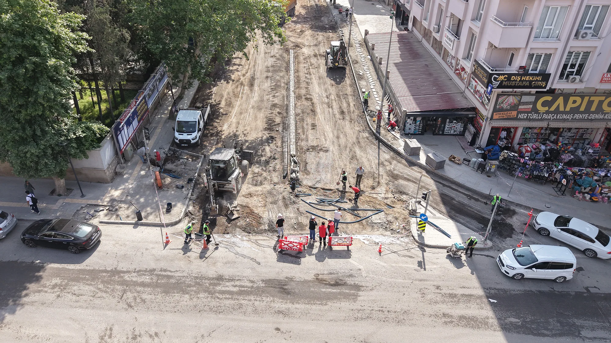 Kahramanmaraş’ta o cadde onarılıyor