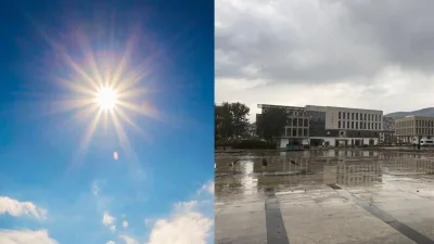 Güne güneşle uyanan Kahramanmaraş, öğleden sonra sağanak yağışa teslim oldu.
