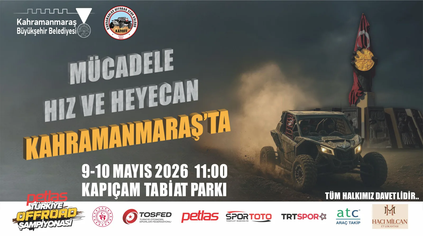 Kahramanmaraş’ta Offroad heyecanı start alıyor!