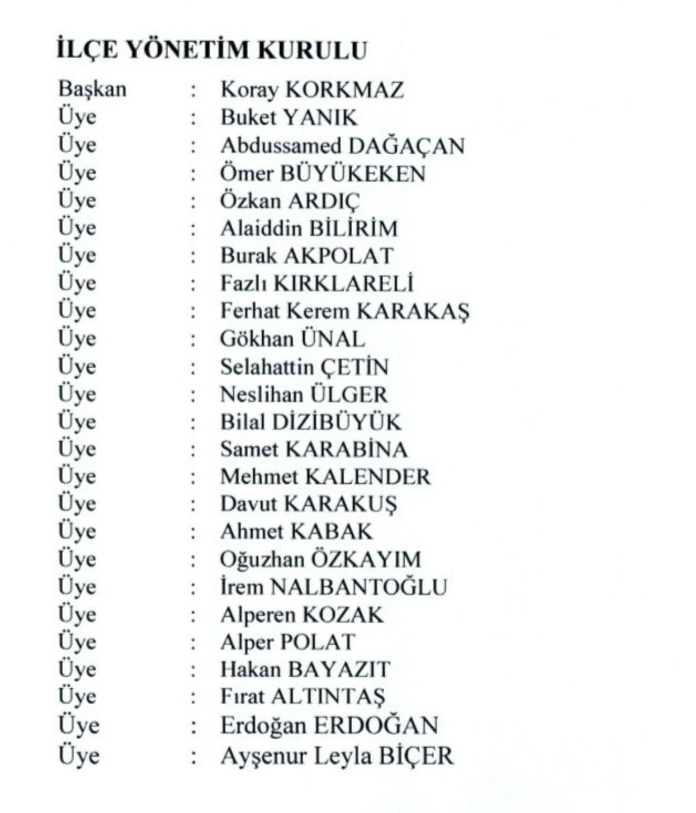 MHP Onikişubat’ta yeni liste hazır!