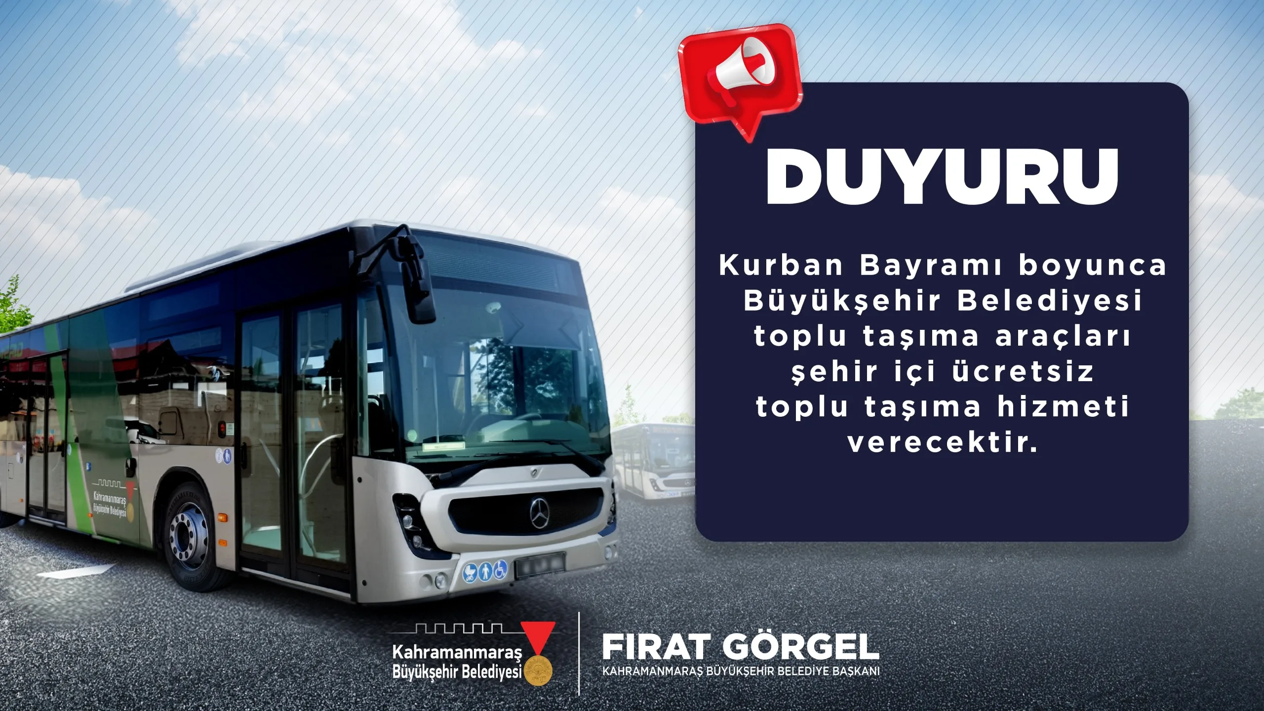 Büyükşehir’den açıklama geldi: Bayramda otobüsler ücretsiz mi? Büyükşehir’den açıklama geldi: Bayramda otobüsler ücretsiz mi?
