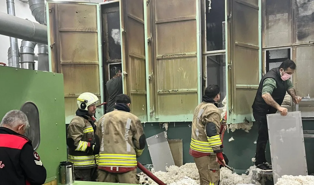 Kahramanmaraş’ta bir fabrikada yangın çıktı. Yangın kısa süreli paniğe neden
