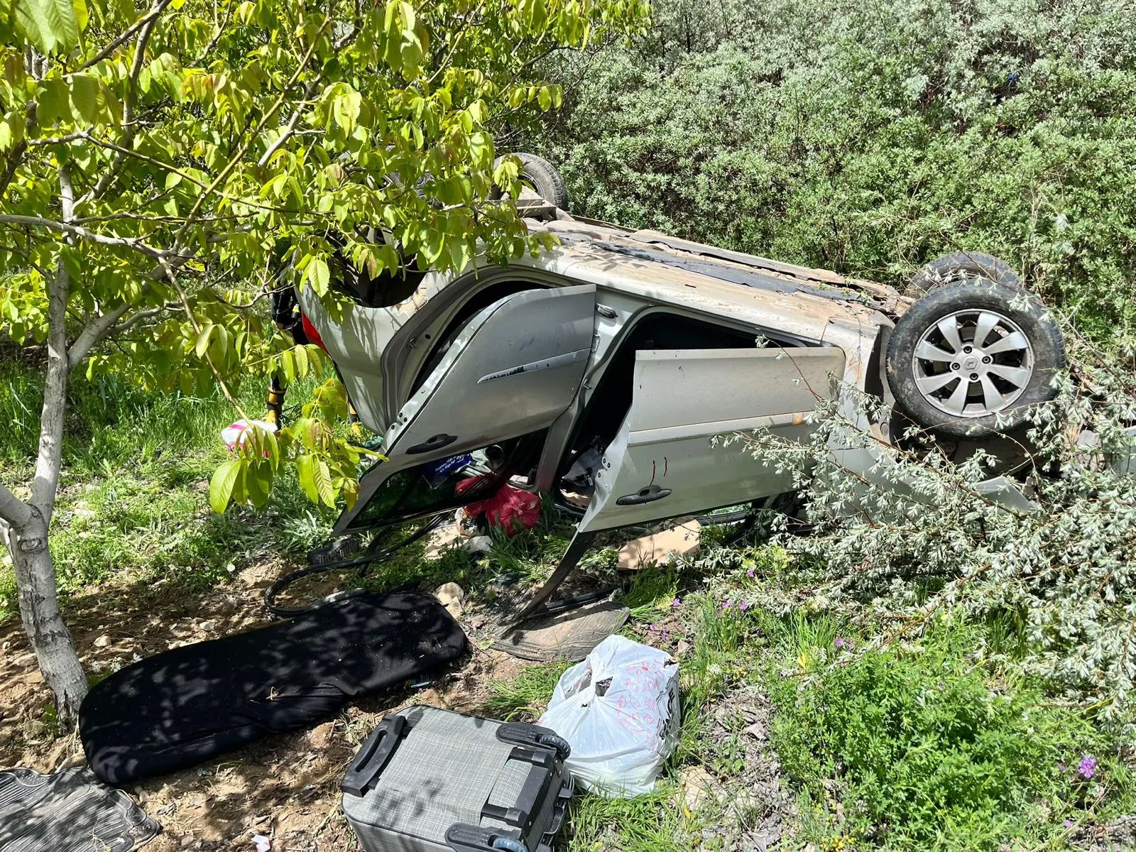 Kahramanmaraş’ta meydana gelen trafik kazasında otomobil takla attı. Kazada 1’i