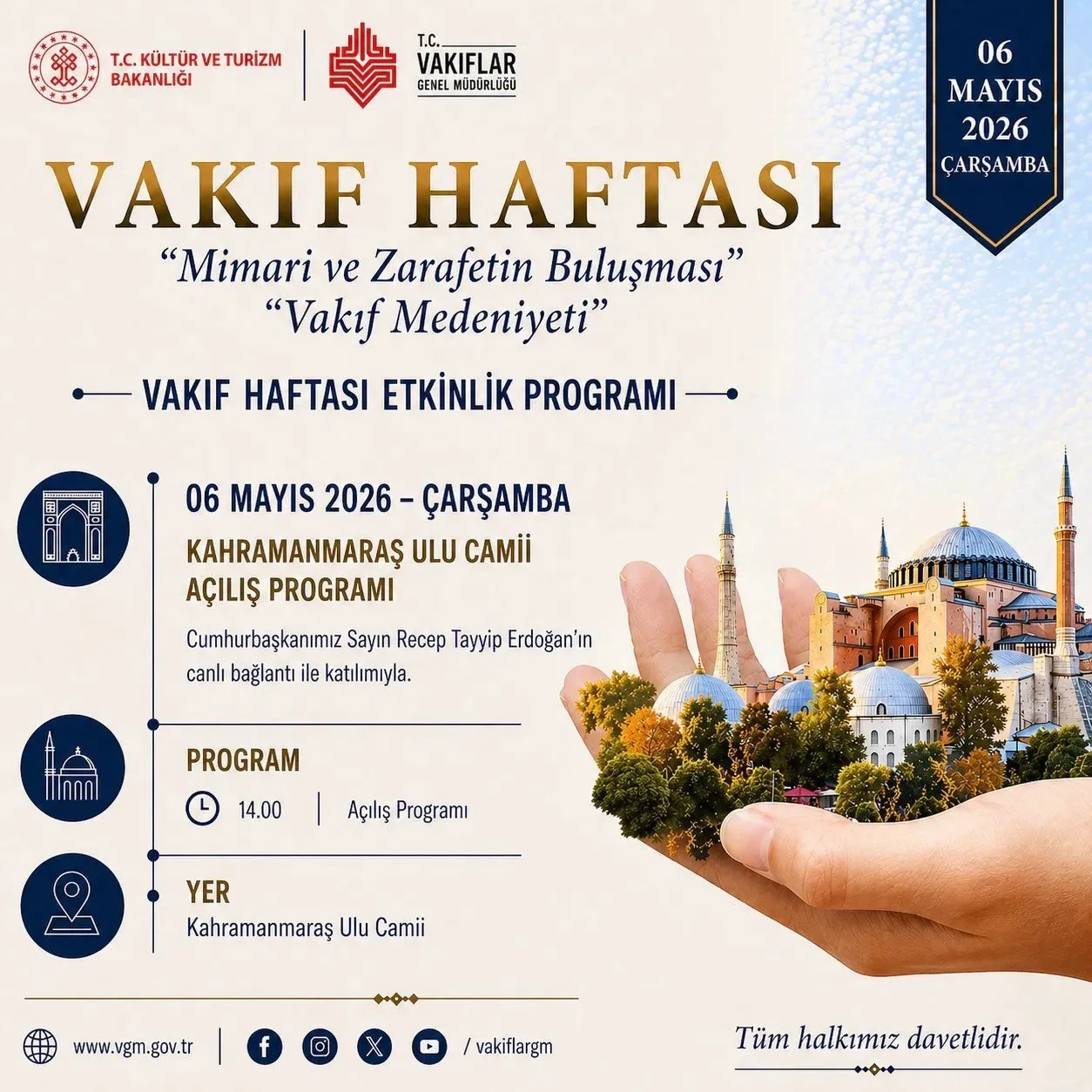 Cumhurbaşkanı Erdoğan Ulu Camii’yi açıyor!