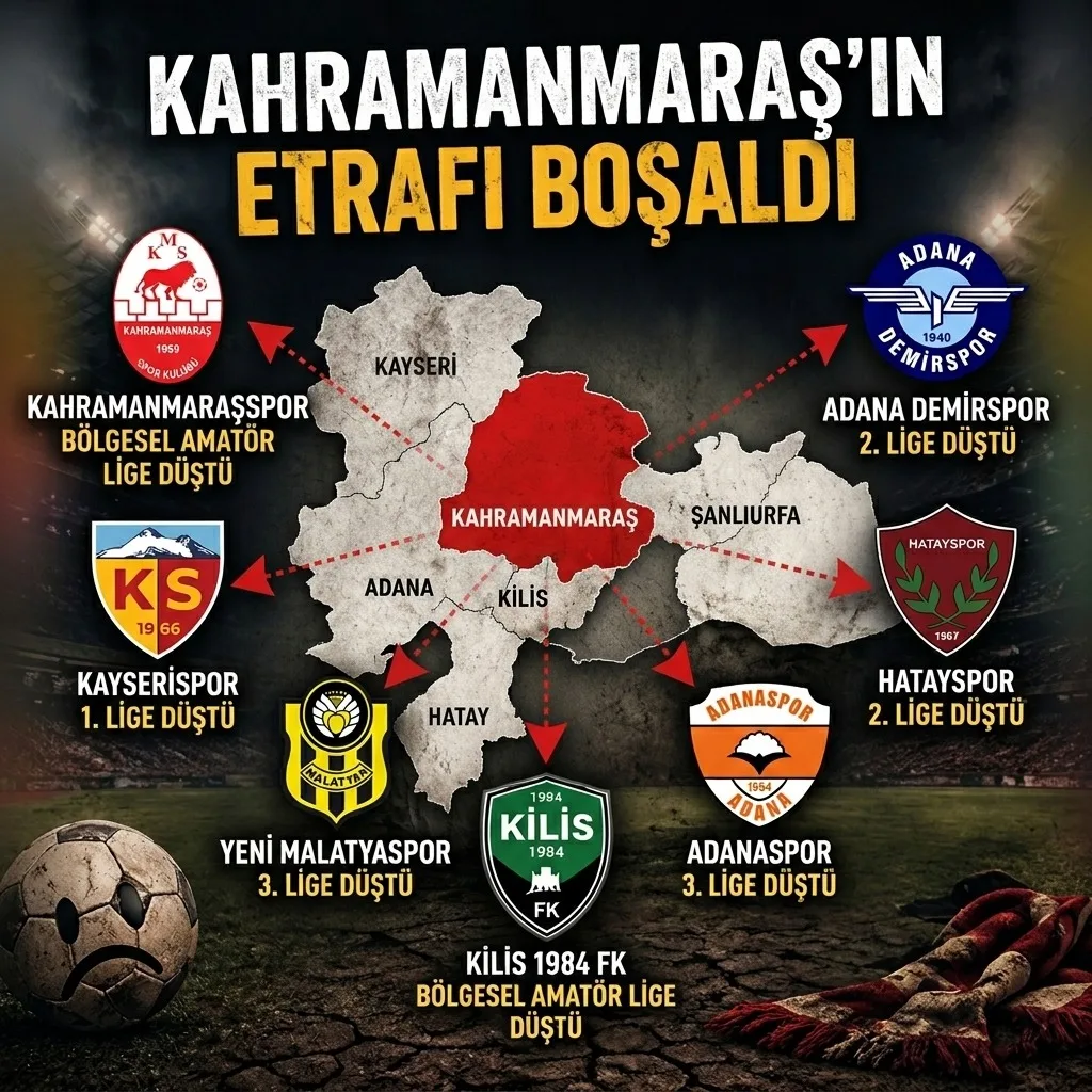 Kahramanmaraş Futbolunda Kara Sezon: Bizimle Beraber Komşularımız Da Küme Düştü!