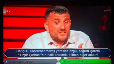 ATV ekranlarının fenomen yarışması "Kim Milyoner Olmak İster?"'in son bölümünde,