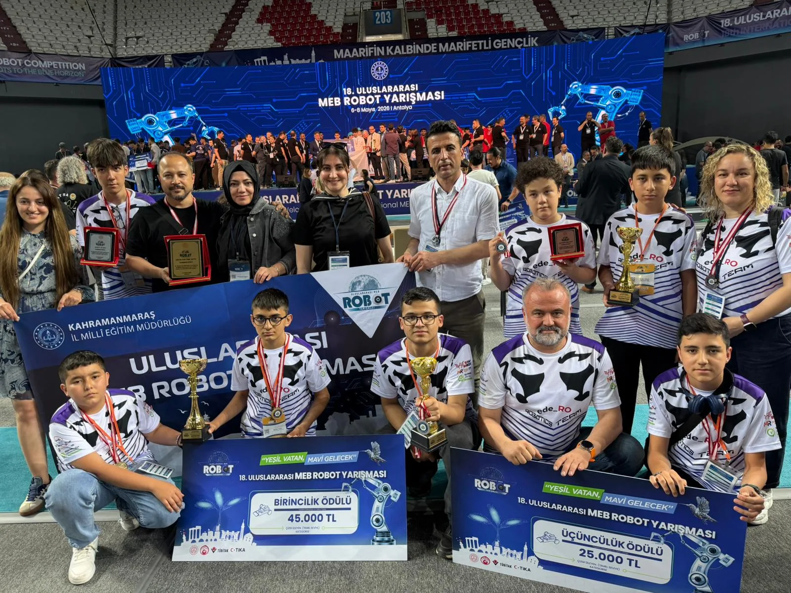 Uluslararası MEB Robot Yarışması’nda Kahramanmaraş’tan Büyük Başarı