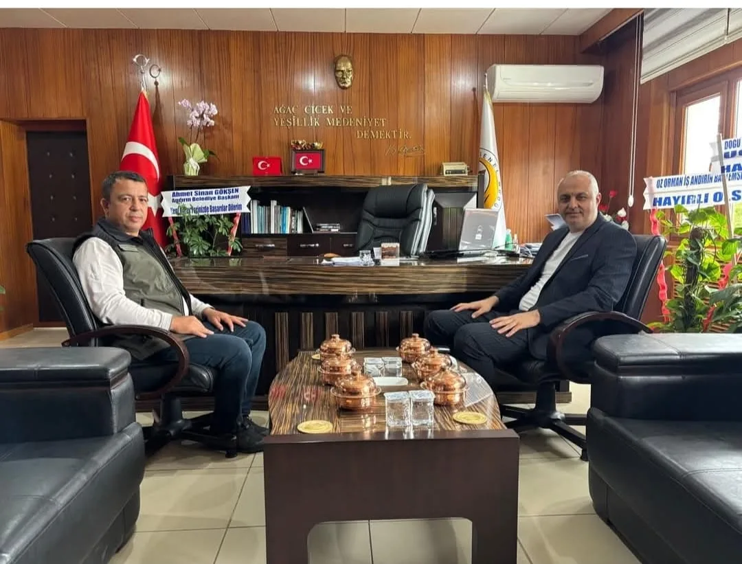 Başkan Gökşen’den, Orman İşletme Müdürü Şahanoğlu’na "Hayırlı Olsun" Ziyareti