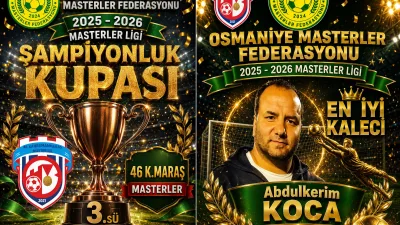 Osmaniye’de Kahramanmaraş Rüzgarı! 46 Masterler Üçüncü Oldu, Abdulkerim Koca ‘Yılın