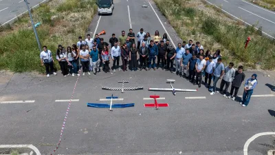 KİÜ öğrencileri tarafından tasarlanan insansız hava aracı prototipleri Karacasu Kampüsü'nde