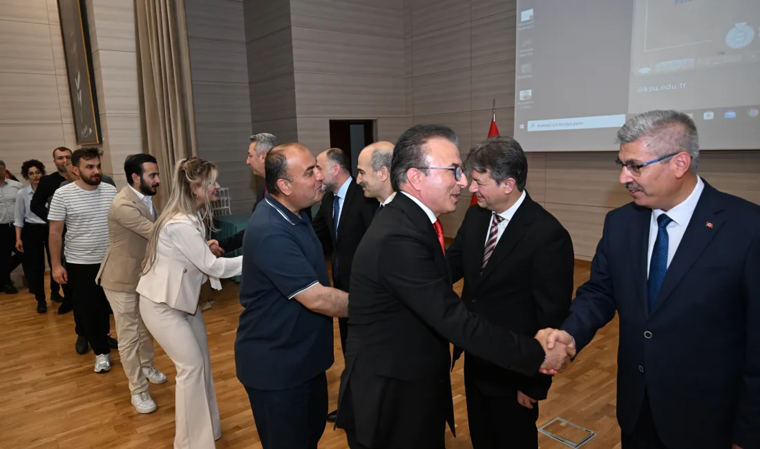 Kahramanmaraş Sütçü İmam Üniversitesinde (KSÜ) Kurban Bayramı dolayısıyla geleneksel bayramlaşma