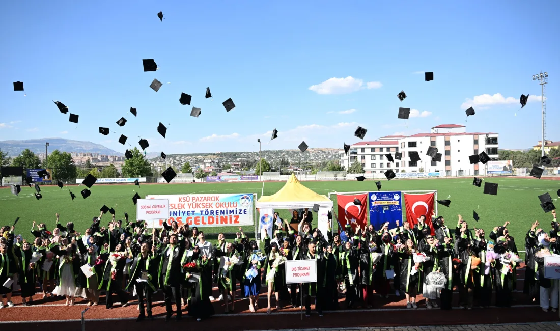 Kahramanmaraş Sütçü İmam Üniversitesi Pazarcık Meslek Yüksekokulu'nda öğrenimlerini başarıyla tamamlayan