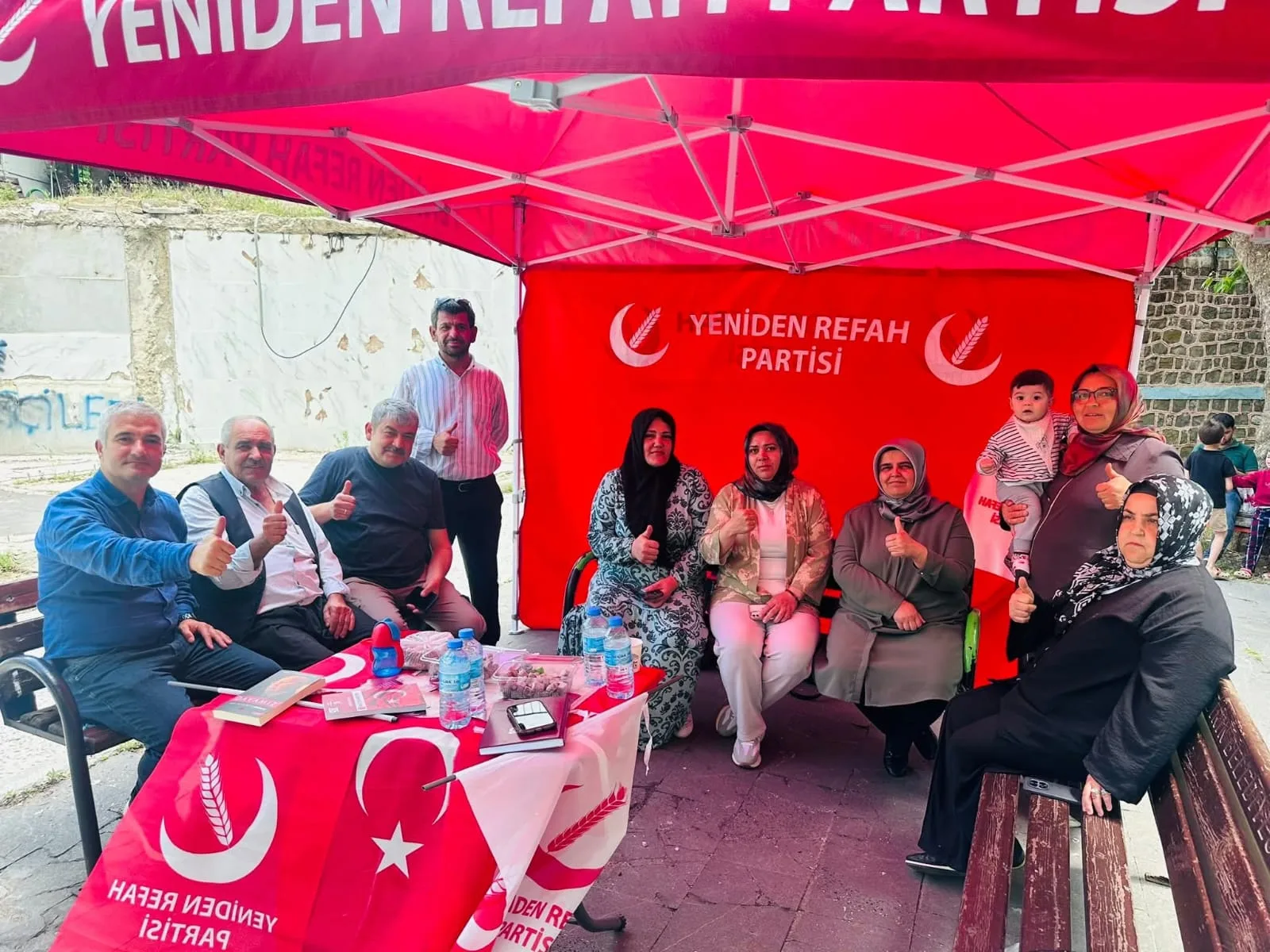 Yeniden Refah Partisi Andırın İlçe Teşkilatı’ndan Kışla Bahçesi’nde Üye Standı