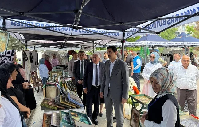 Pazarcık'ta Renkli Yıl Sonu Sergisi