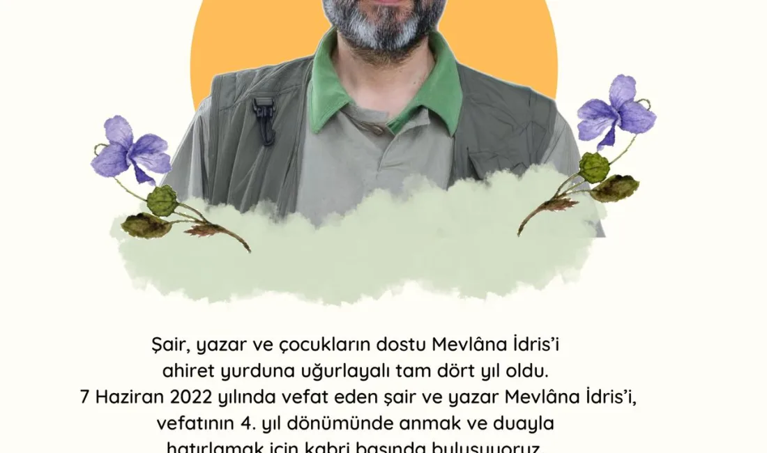 Çocuk edebiyatının usta kalemi, şair ve yazar Mevlâna Idris, vefatının