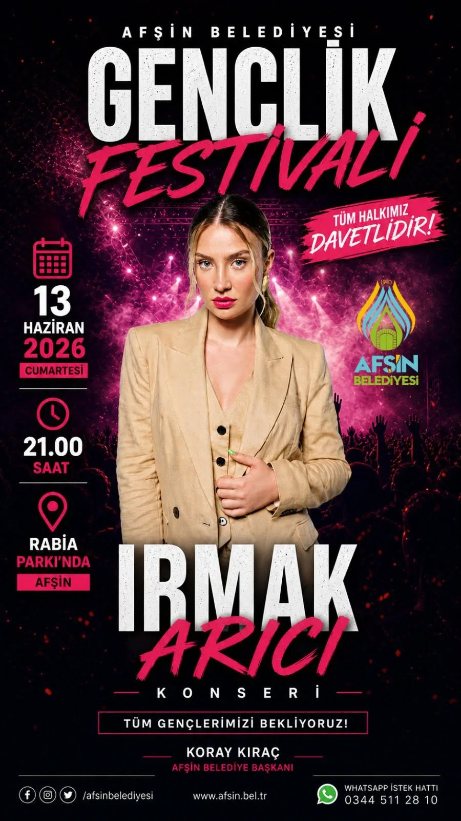 Afşin’de Yılın En Büyük Festivali Başlıyor! Yıldız Yağmuru ve Muhteşem Program Netleşti!
