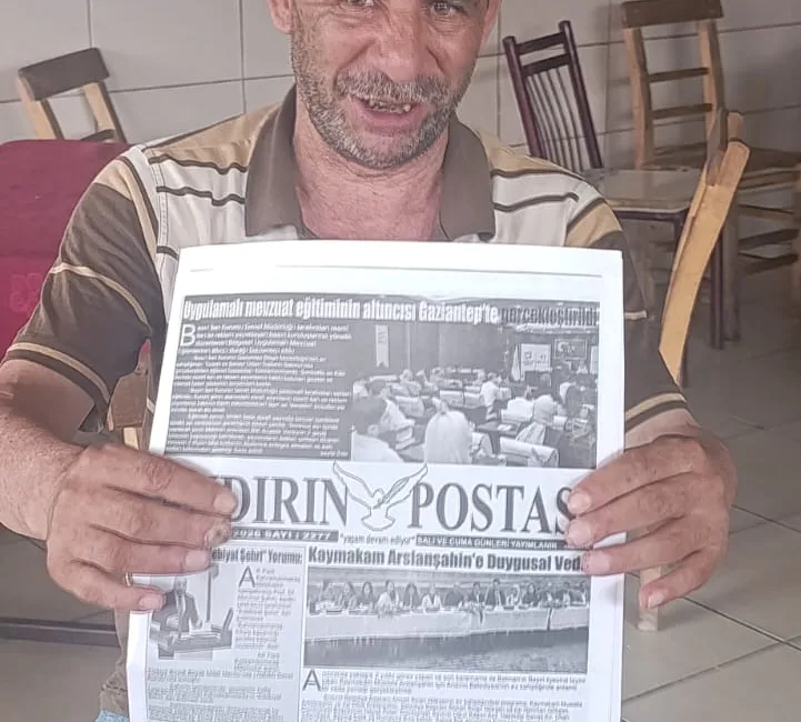 Kahramanmaraş Andırın ilçesinde İlçenin Maskotu haline gelen Şenol Özdemir, Andırın