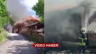 Yaylada çıkan yangın büyük paniğe neden oldu. Yangında 2 yayla