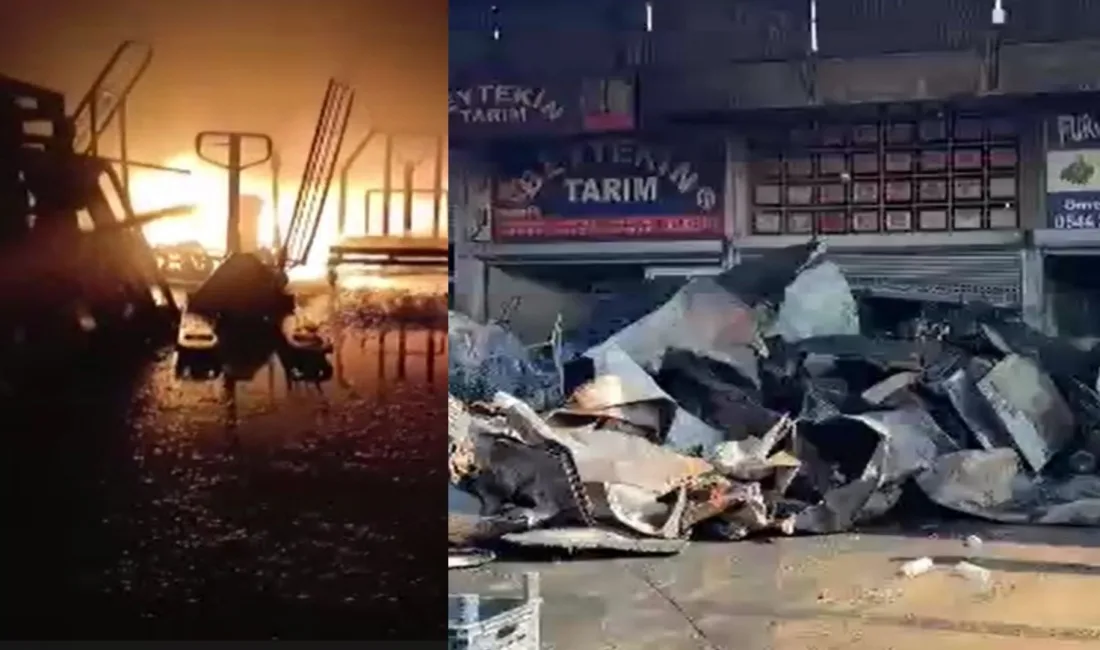 Sebze halinde çıkan yangın yürekleri ağza getirdi. Yangında can kaybı