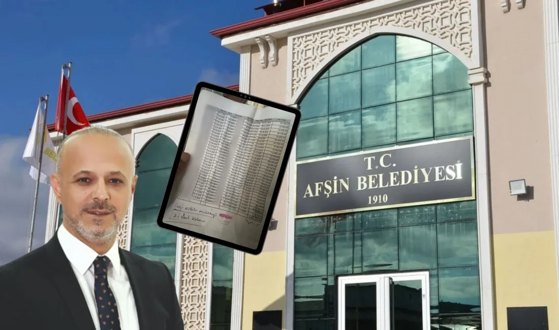 Afşin Belediyesi’nde çok konuşulacak bir skandal patlak verdi. Belediyenin 2025