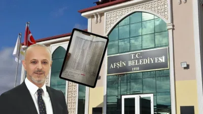 Afşin Belediyesi’nde skandal patlak verdi. Belediyenin 2025 yılı harcama kayıtları